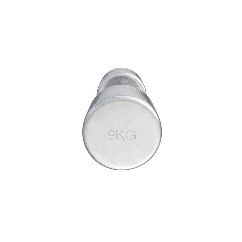 Set de 2 Gantere cromate cu greutate fixa 18 KG - 2 x 9 KG