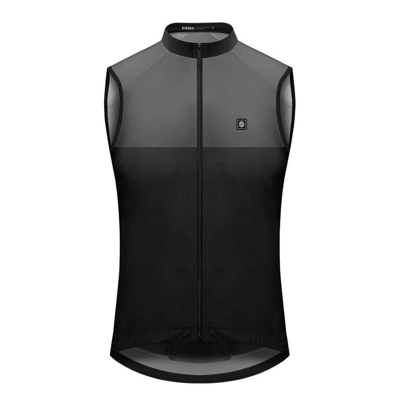 Gilet vélo coupe-vent femme Cyclisme V1-W Pikes Peak Noir