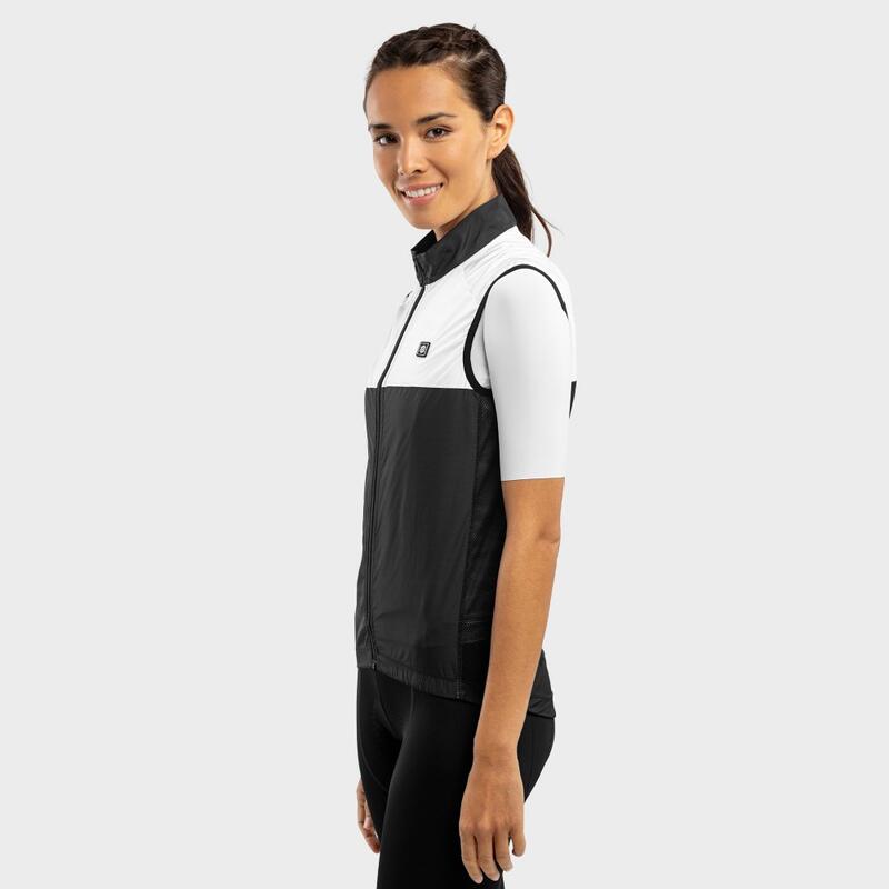 Gilet antivento da ciclismo da donna V1-W Copenhagen SIROKO Nero