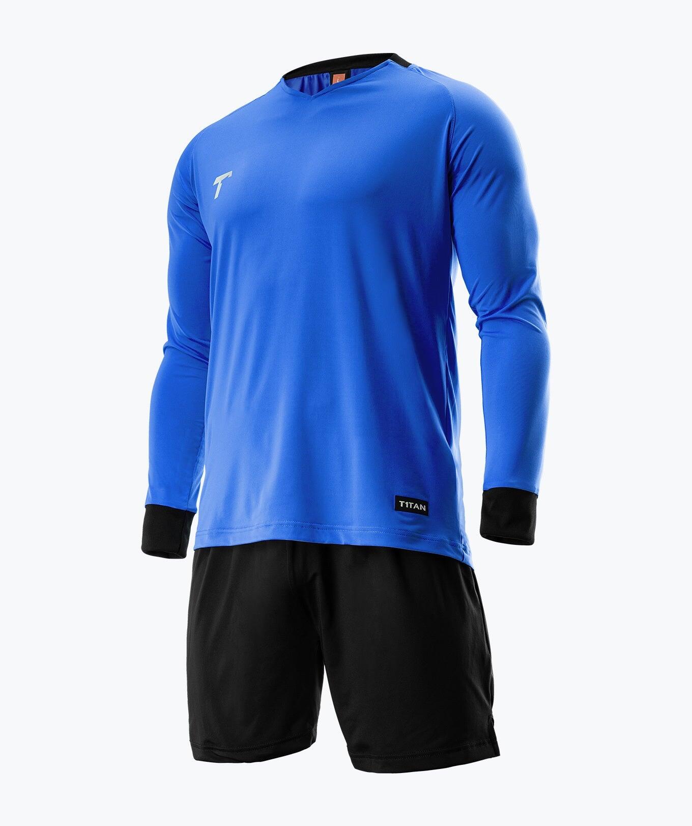 Maillot Gardien de But de Football coloris bleu 5/5