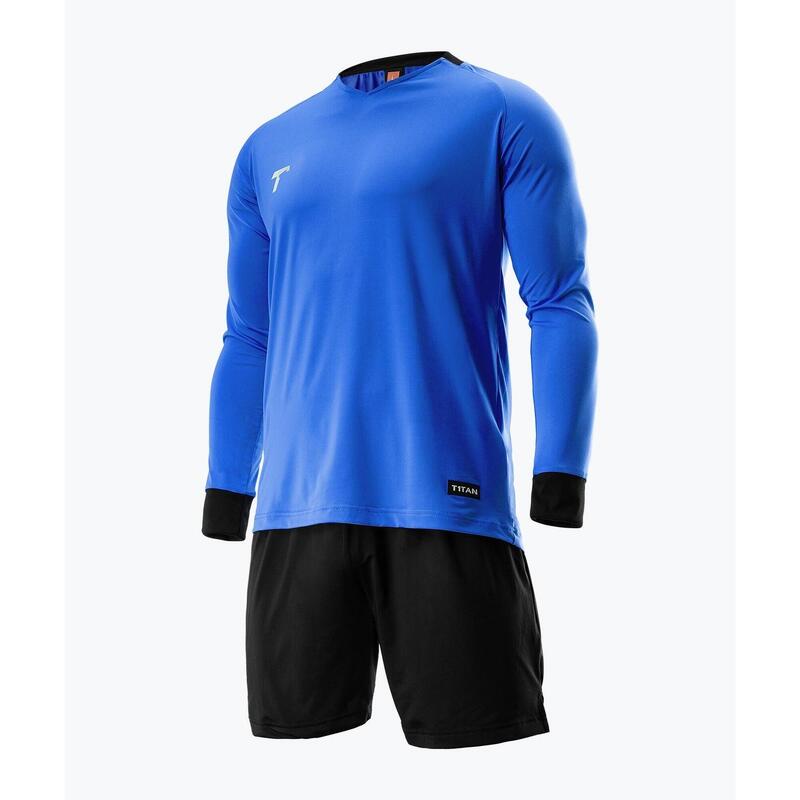 Camisola azul para guarda-redes de futebol