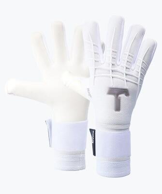 Keepershandschoenen voetbal volwassenen white beast 3.0 met fingersave