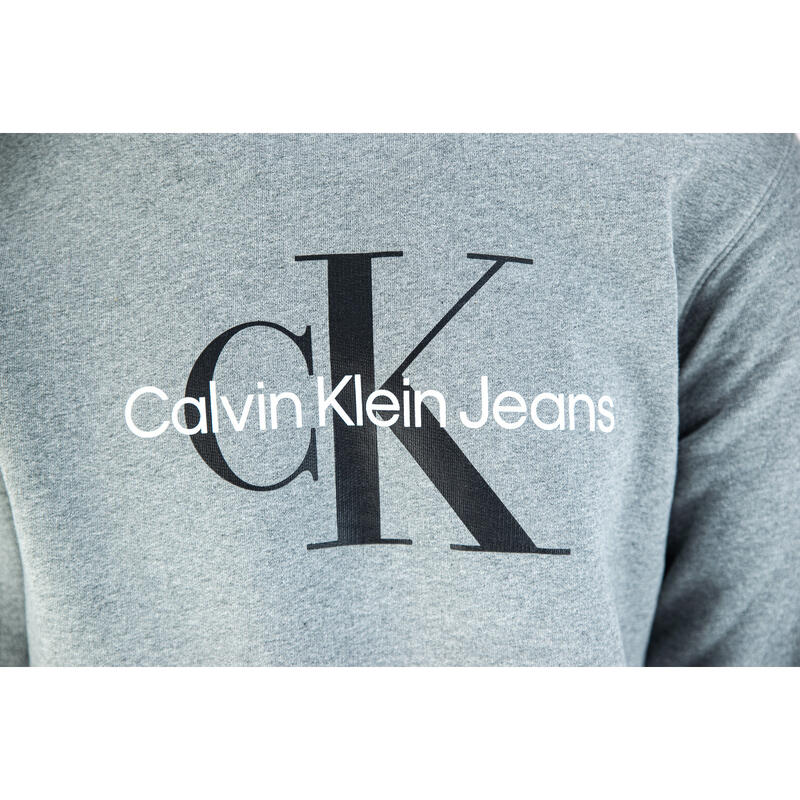 Sudadera Calvin Klein Core Monogram, Gris, Hombre