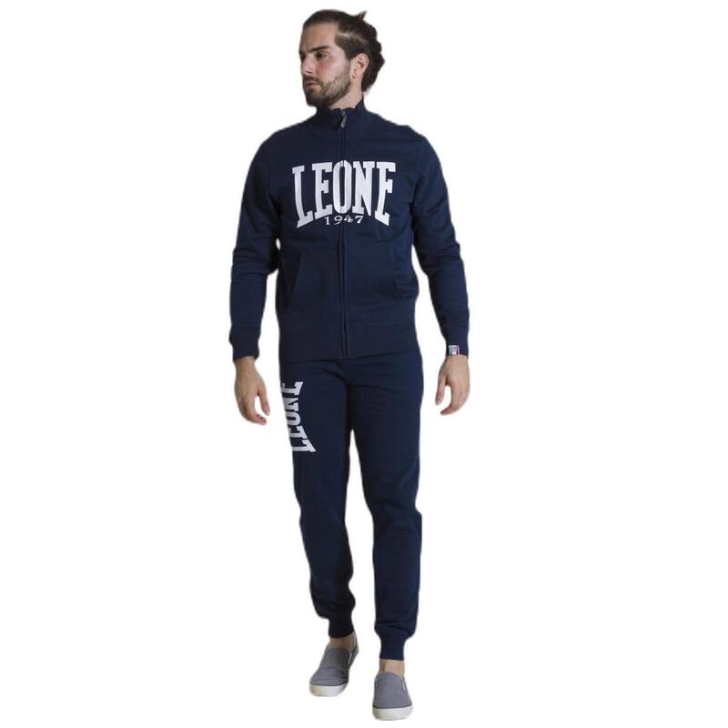 Felpa con collo in piedi e zip da uomo Leone 1947 Apparel