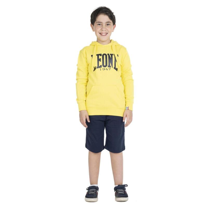 Sweatshirt met capuchon voor jongen Leone Basic