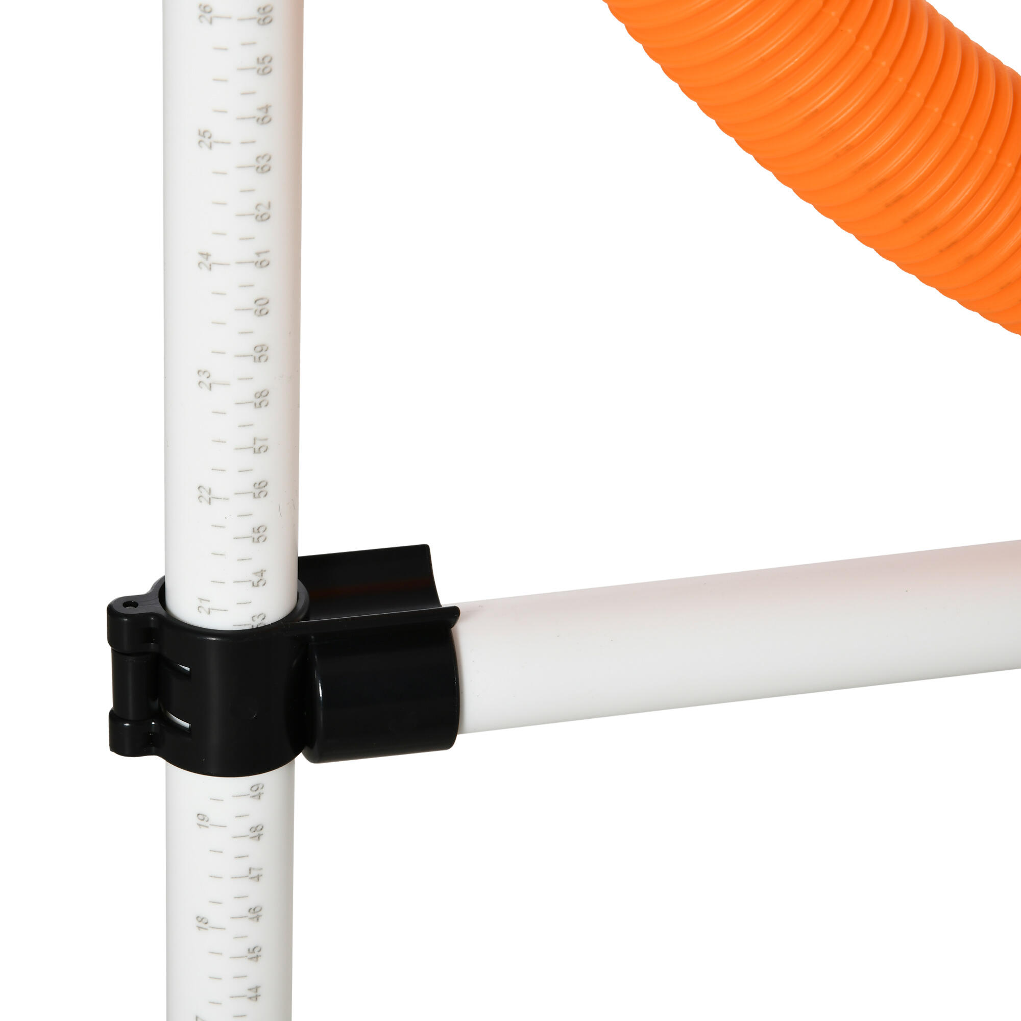 Set de Entrenamiento de Agilidad para Perros PawHut 71x67x95 cm Blanco, Naranja 4/7