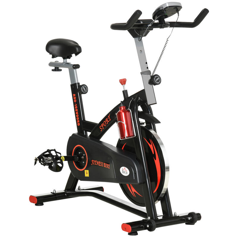 Bicicleta de Spinning FITNESS TECH Saman - Vermelho e Preto