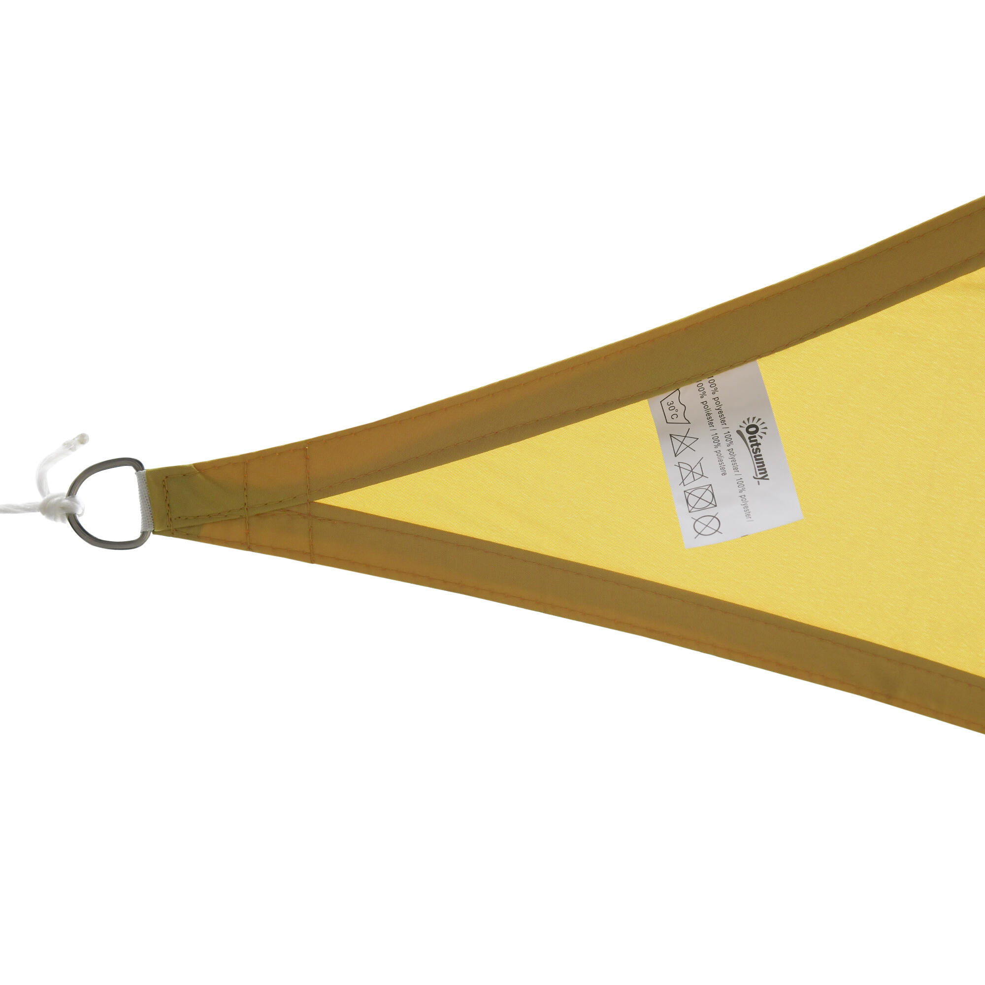 Toldo Vela Triangular 6x6x6 m Cor de areia Outsunny 6/7