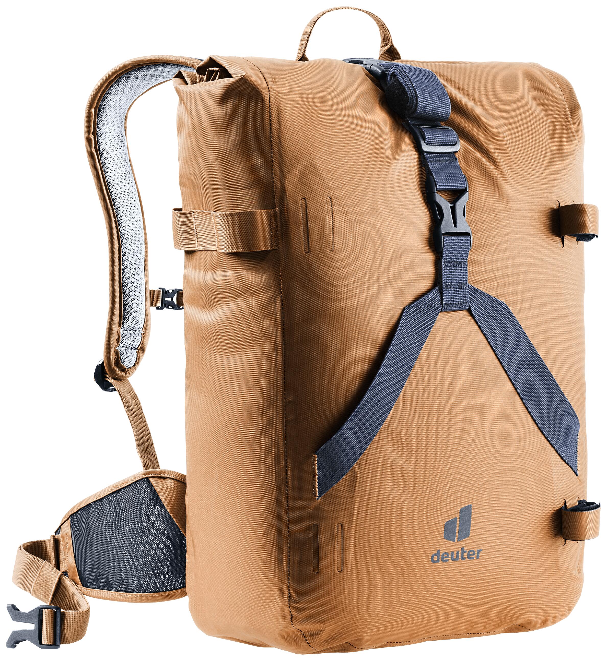 Sac à dos vélo adulte Amager 25+5 brun 2/7