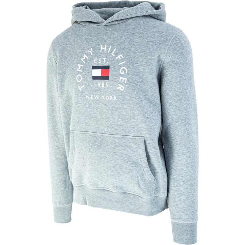 Hoodie Tommy Hilfiger Flag Arch, Cinza, Homens