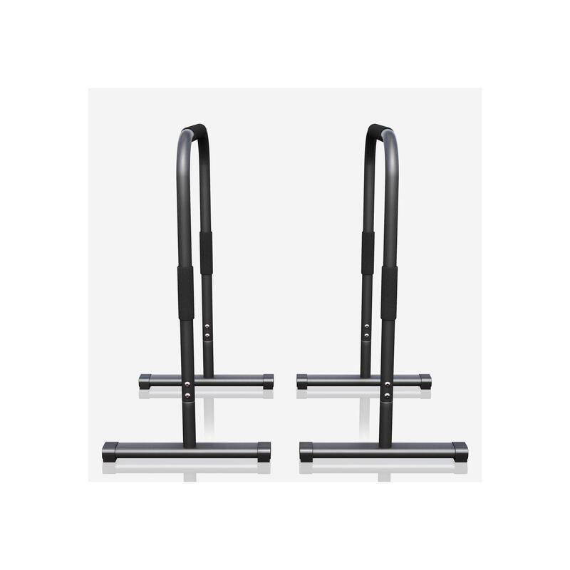 Barra stand de flexiones y fondos de Gorilla Sports en negro