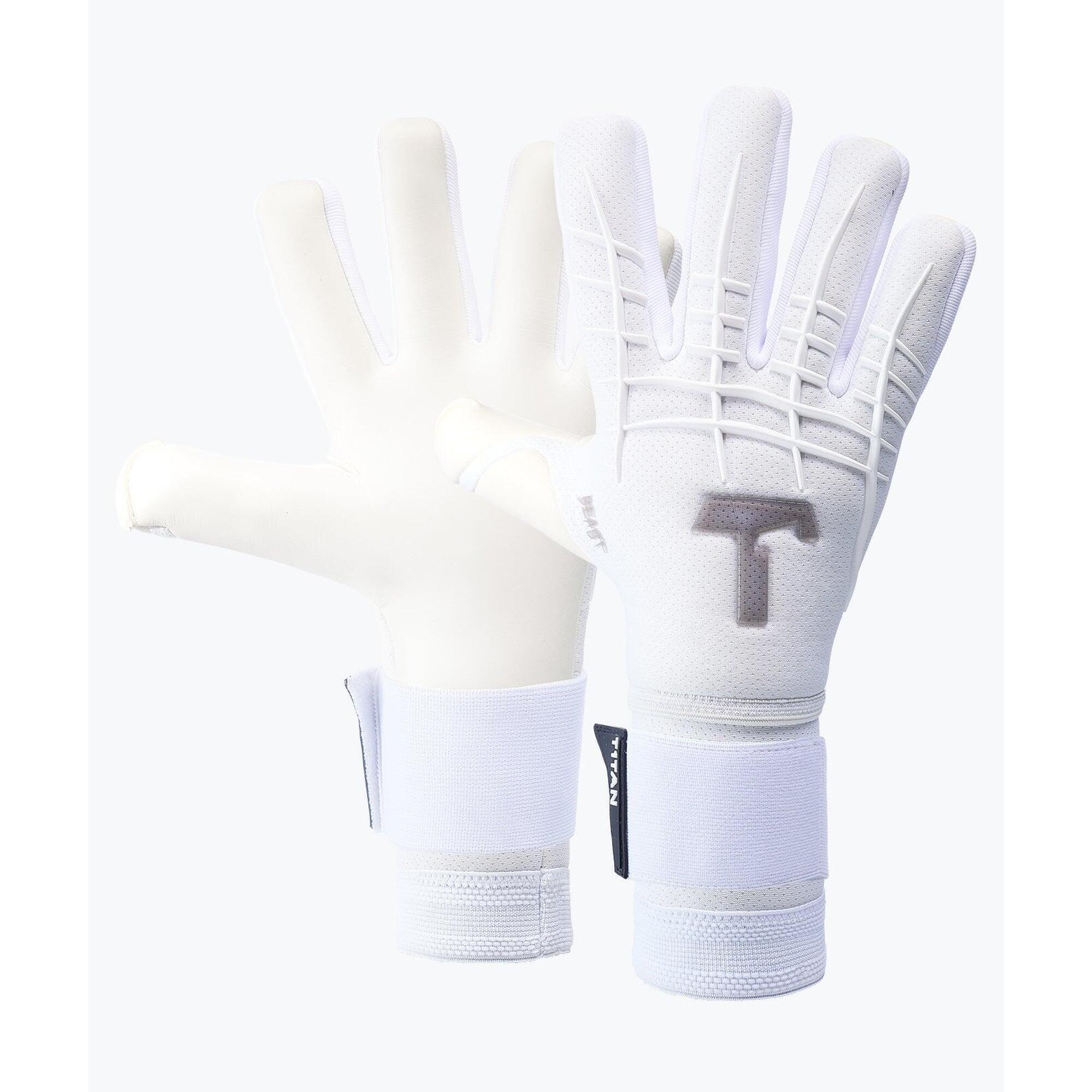 Luvas de guarda-redes de futebol para adultos White Beast 3.0 com proteções