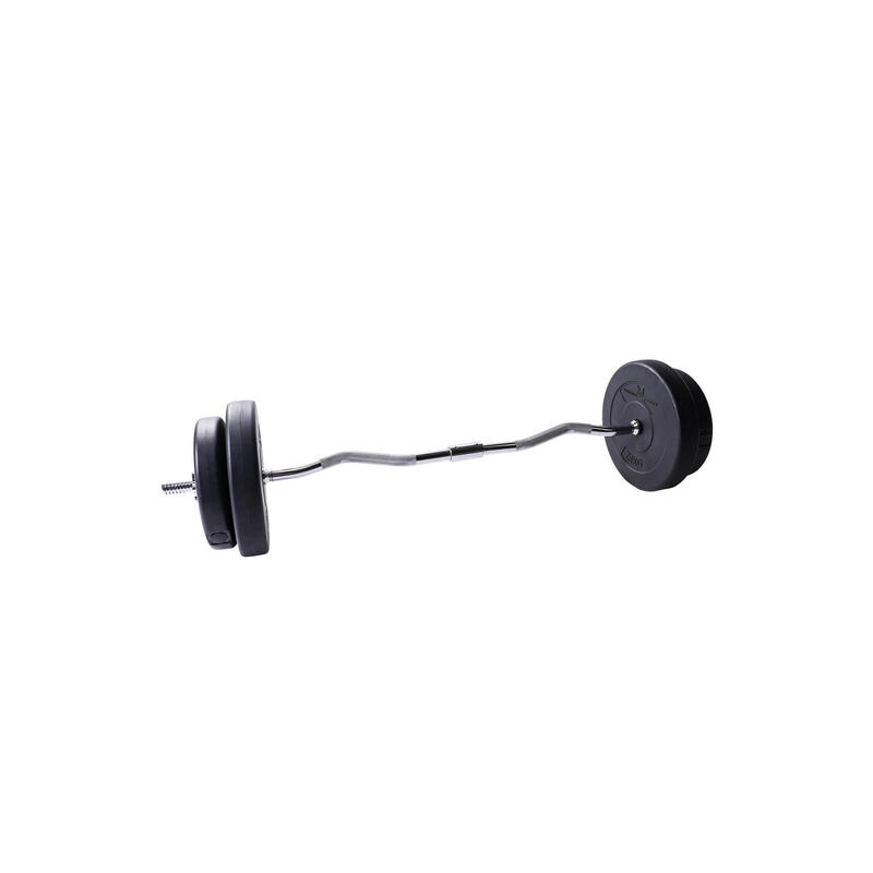 Kit Haltère Curl + Disques 30KG 2