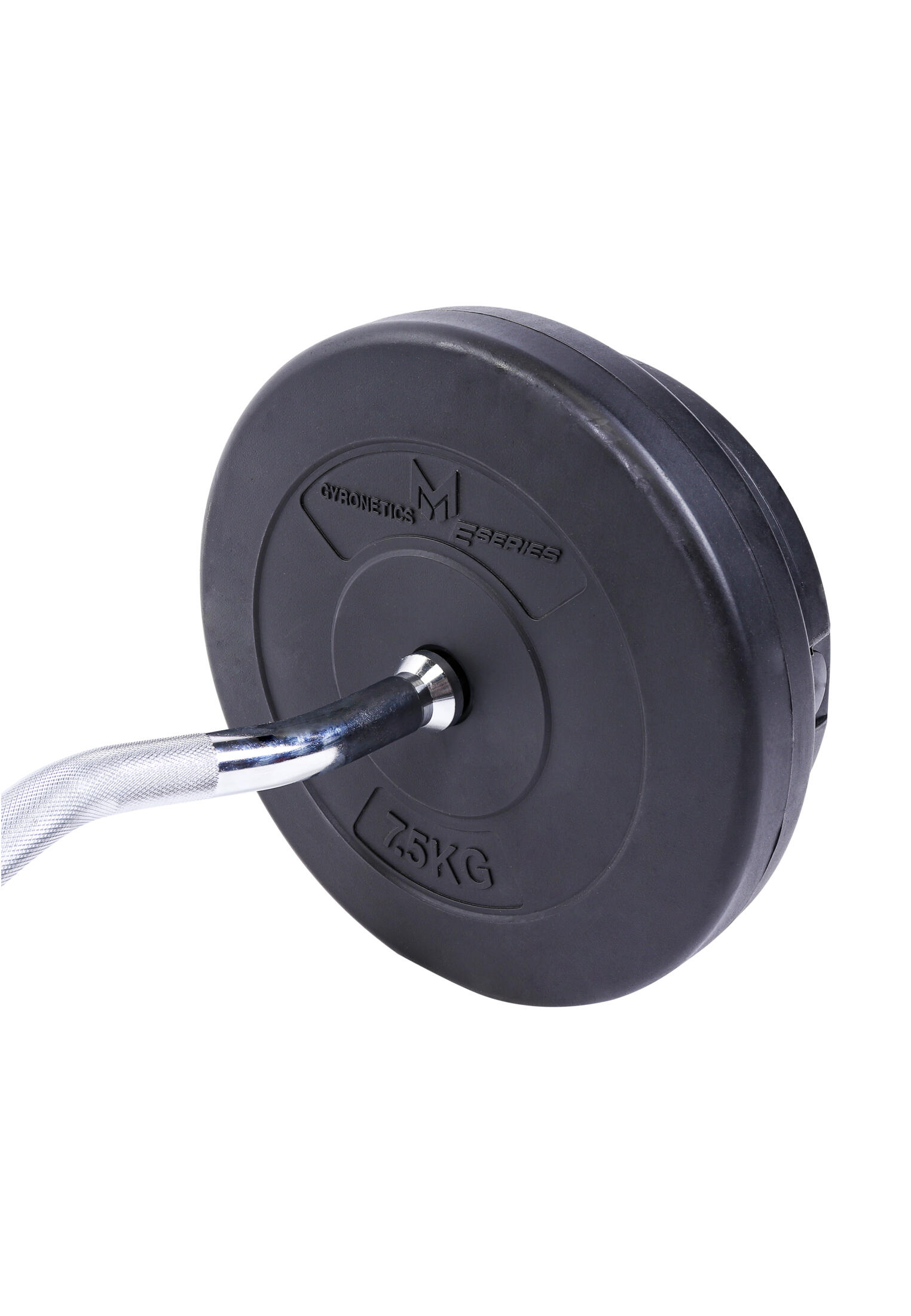 KIT HALTÈRE CURL 30KG + DISQUES PLASTIQUE GN002 | MUSCULATION | 25MM 4/7
