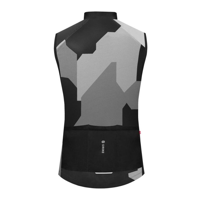 Gilet vélo coupe-vent femme Cyclisme V1-W Crosswind Noir