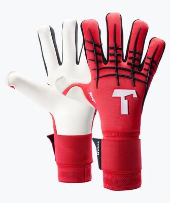 Keepershandschoenen voetbal volwassenen red beast 3.0 met fingersave