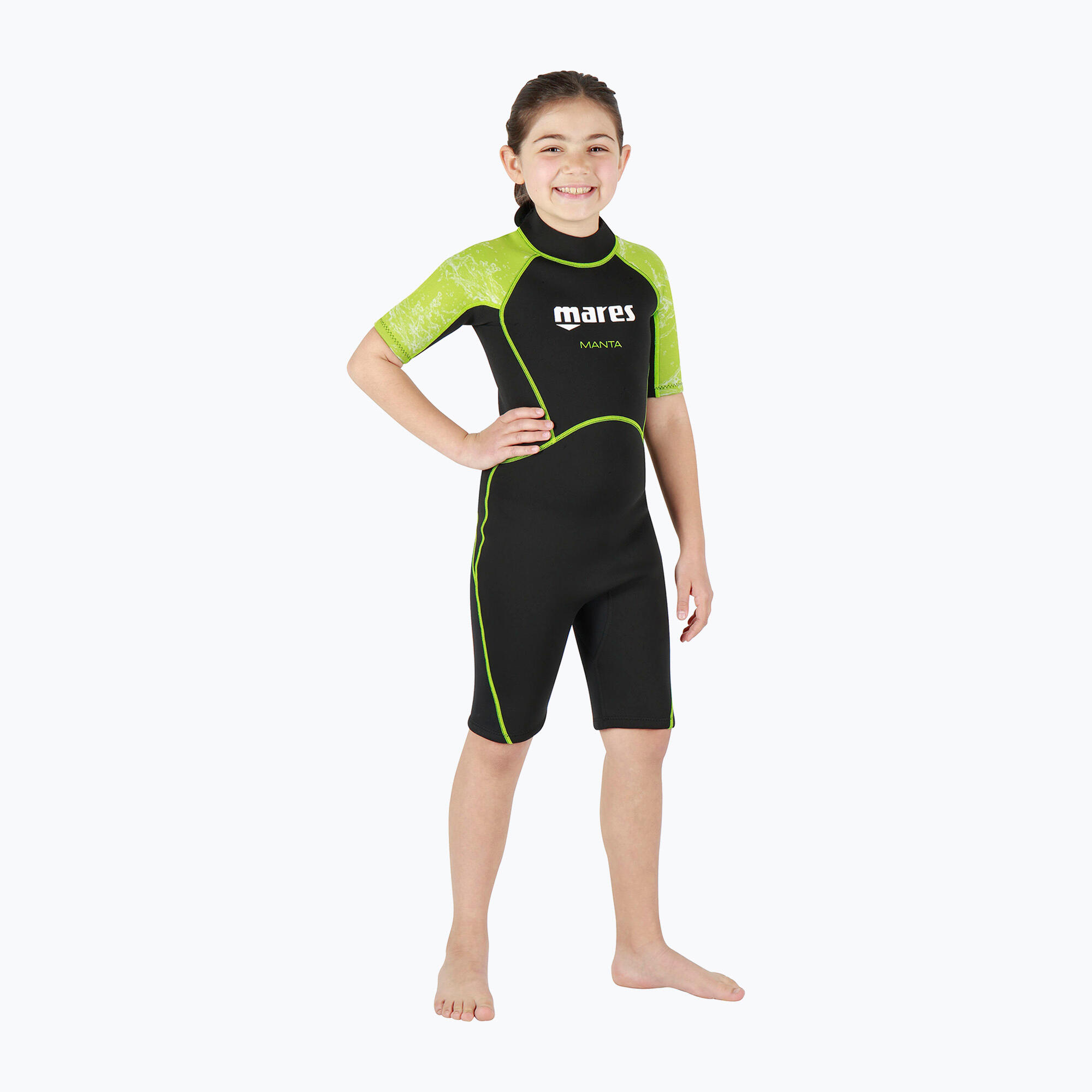 Shorty Snorkel Manta Junior Niños Neopreno 2.2mm Cremallera Dorsal Aguas Cálidas 2/2