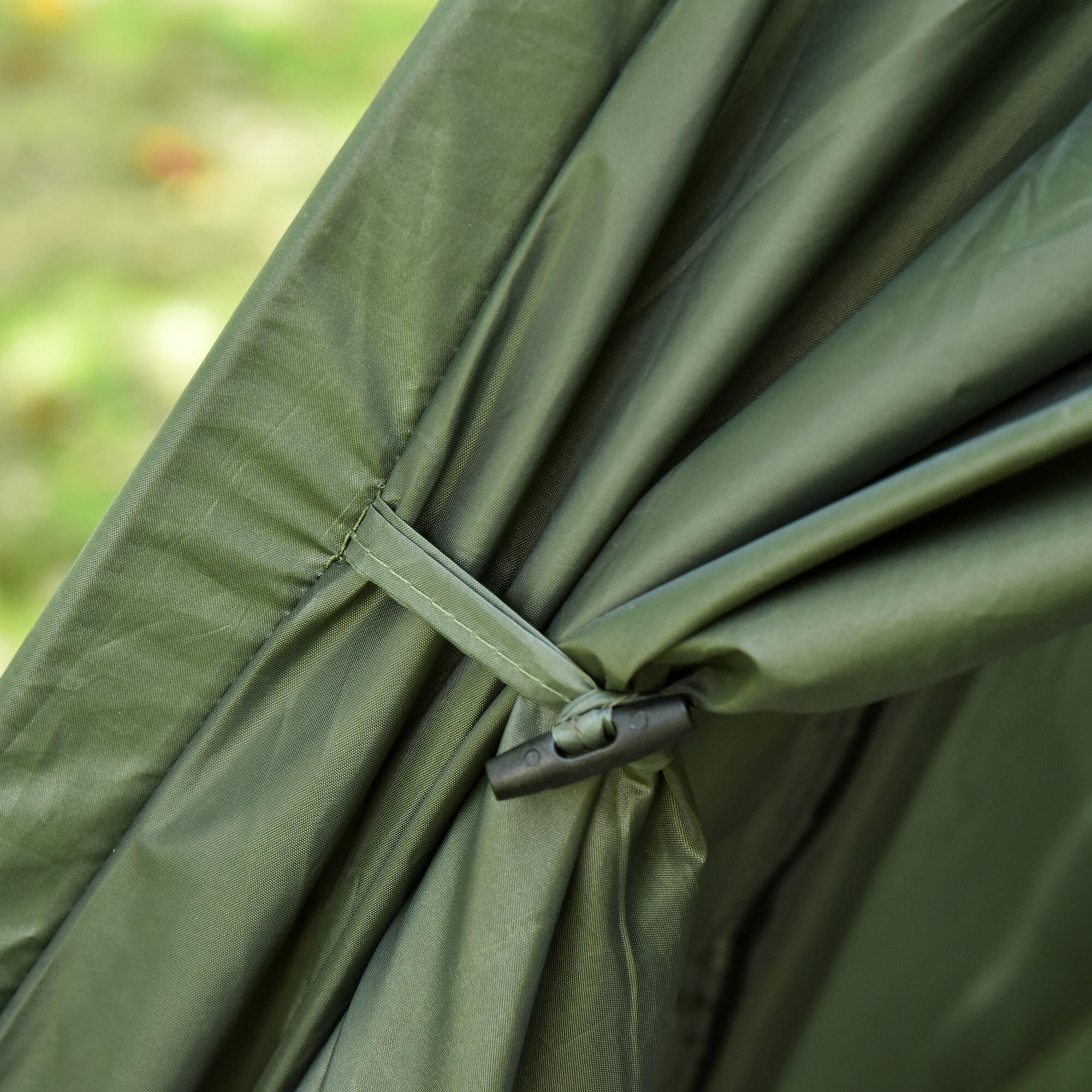 Cama Doble de Camping con Tienda Outsunny 193x145x180 cm Verde 6/8