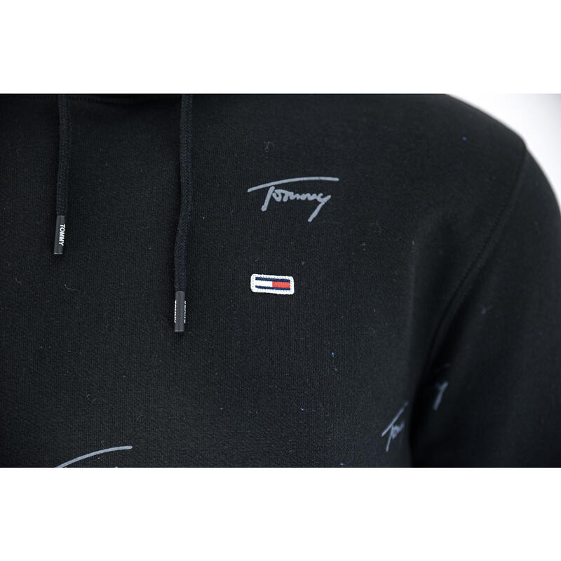 Sudadera Tommy Hilfiger Critter Hoodie, Negro, Hombre