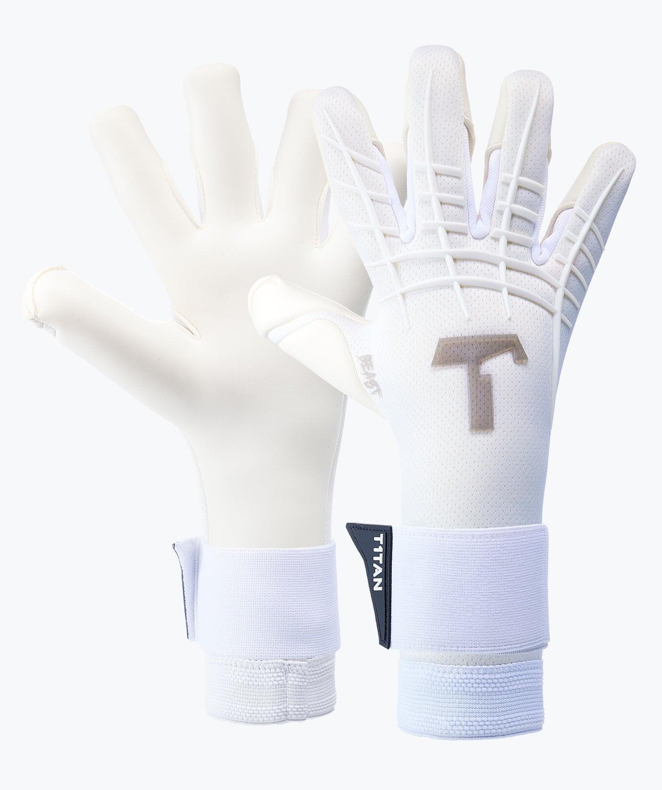 T1TAN Guanti da portiere adulto White Beast 3.0