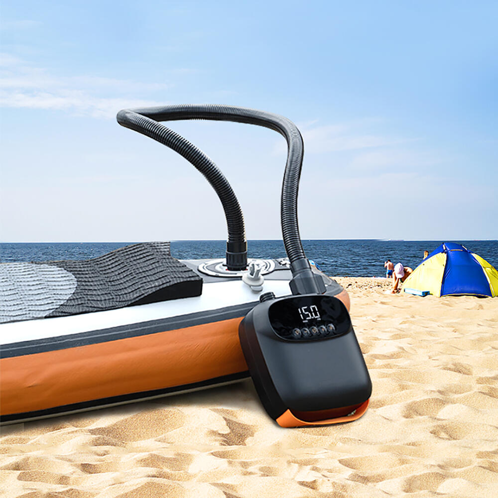Elektrische Suppomp met accu 20PSI supboards, luchtbedden, rubberboten zwembaden 4/7