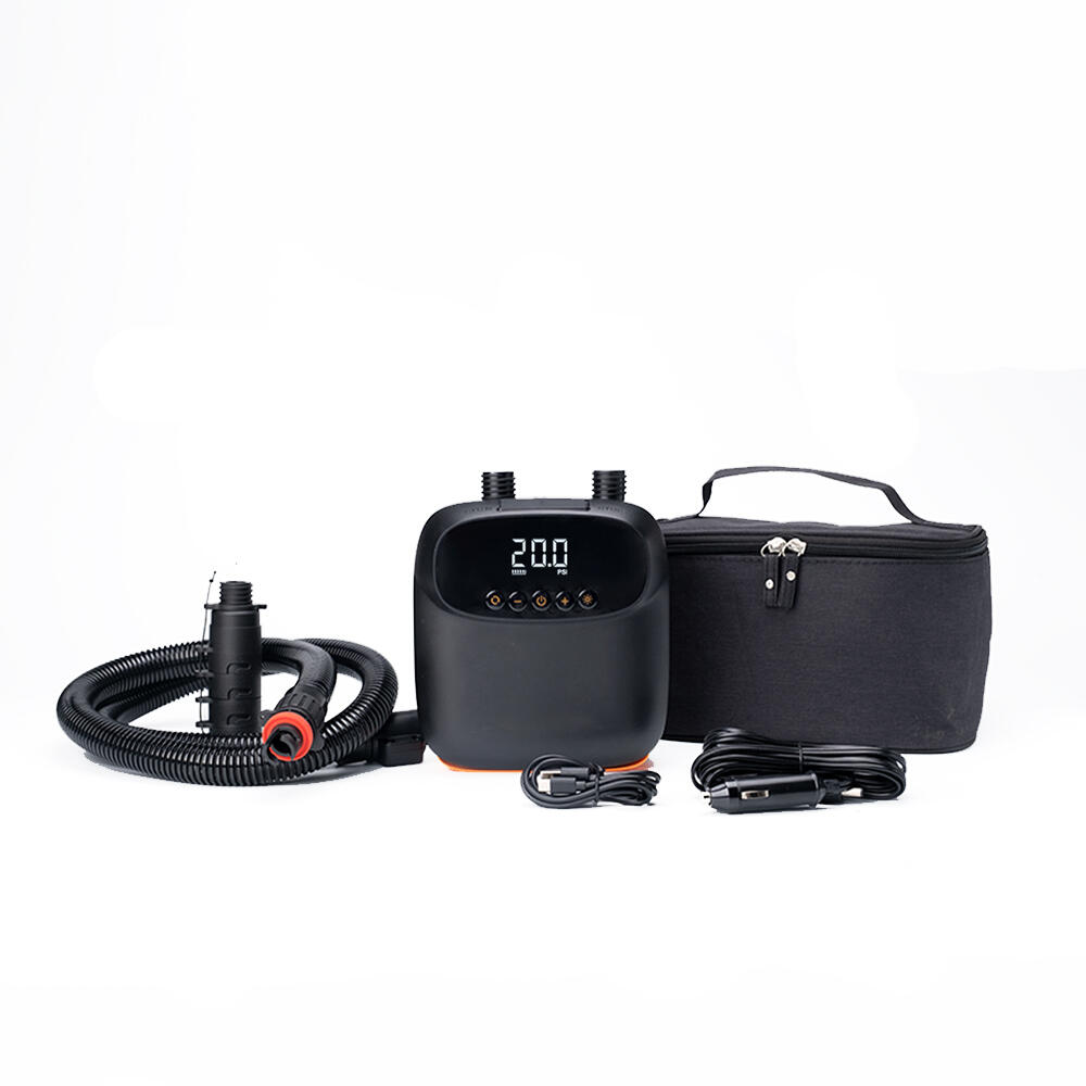 Elektrische Suppomp met accu 20PSI supboards, luchtbedden, rubberboten zwembaden 6/7