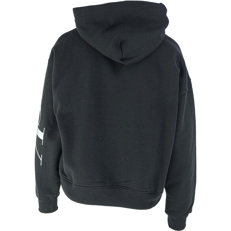 Hoodie Calvin Klein Full Sleeve Printed, Preto, Mulheres