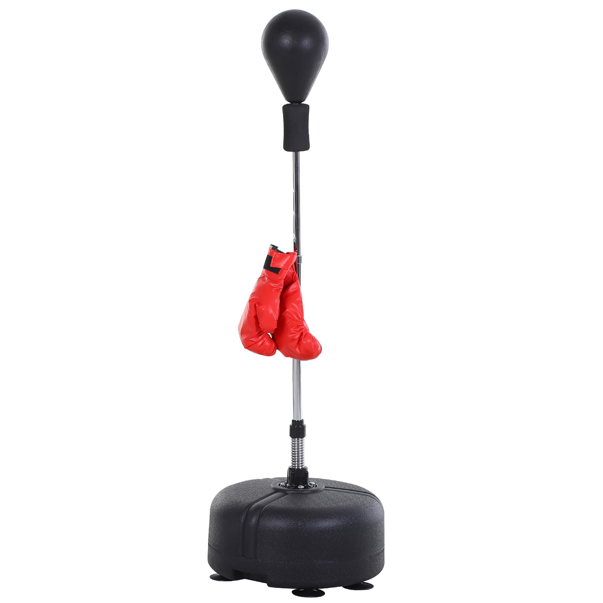 HOMCOM Pera de Boxe com Altura Ajustável Ф48cmx136-154cm Preto HOMCOM