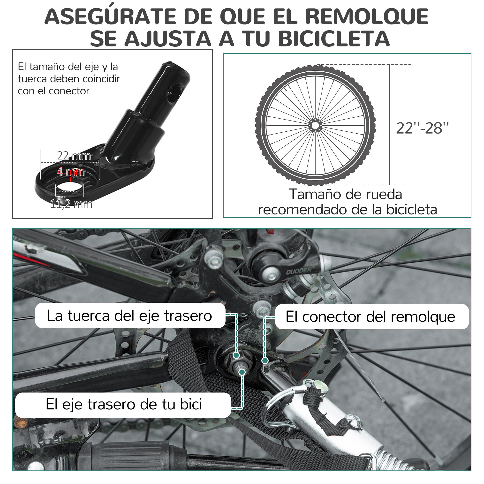Remolque de Bicicleta para Ni os HOMCOM 160x83x96 cm Verde Decathlon