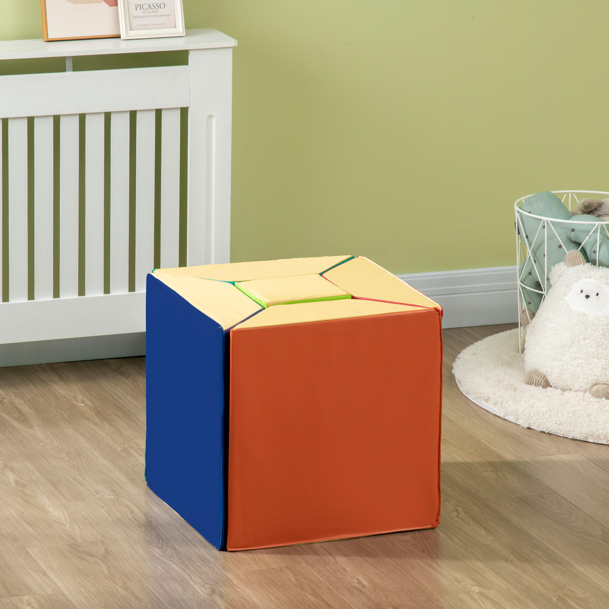 Bloques de Espuma HOMCOM 48x19x48 cm Multicolor 4/7