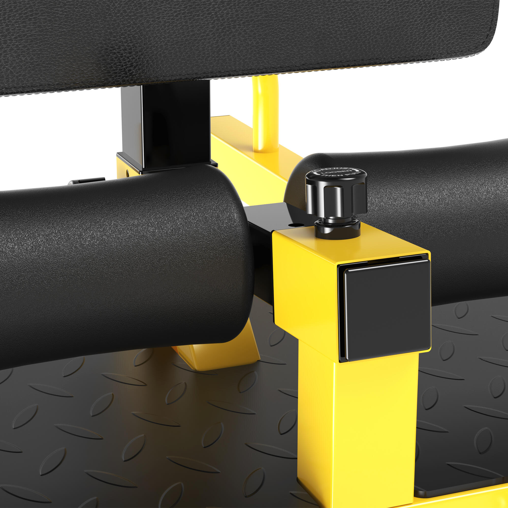 MÁQUINA DE EXERCÍCIOS MULTIFUNCIONAL  HOMCOM 50x97x56.5 cm Amarelo 6/7