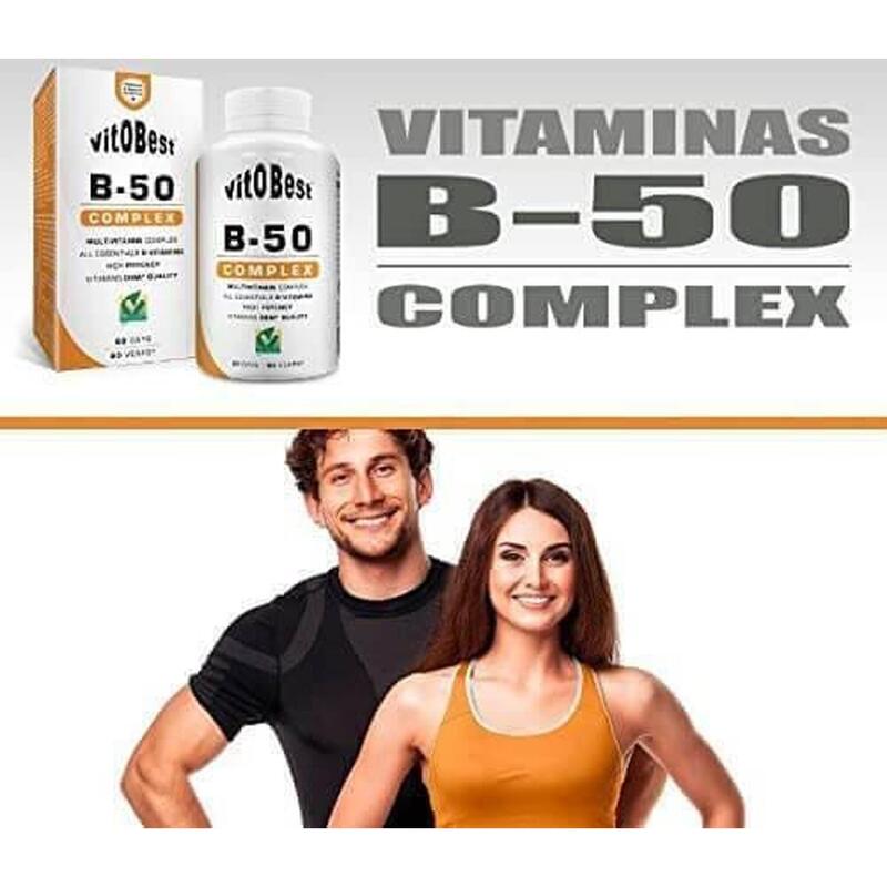 Vitaminas VitOBest B-50 Complex 60 VegeCaps