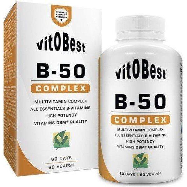 B-50 complex - 60 vcaps de VitoBest Exclusivo Online      11,88€  Preço por quantidade 198,00€kg VITOBEST B-50 complex - 60 vcaps de VitoBestVendido e expedido por: FitnessZone    