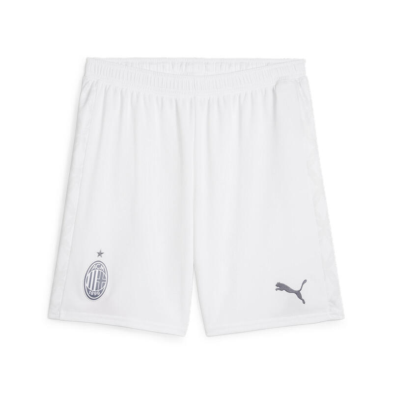 Shorts de fútbol AC Milan PUMA White Feather Gray