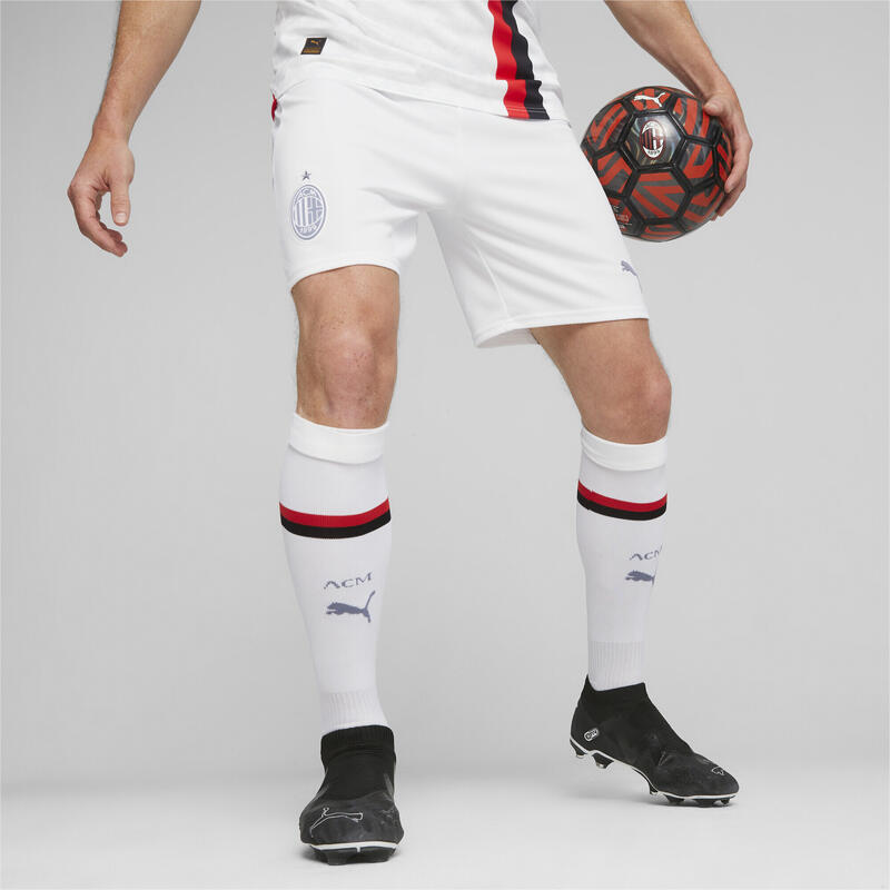 AC Milan voetbalshort PUMA White Feather Gray