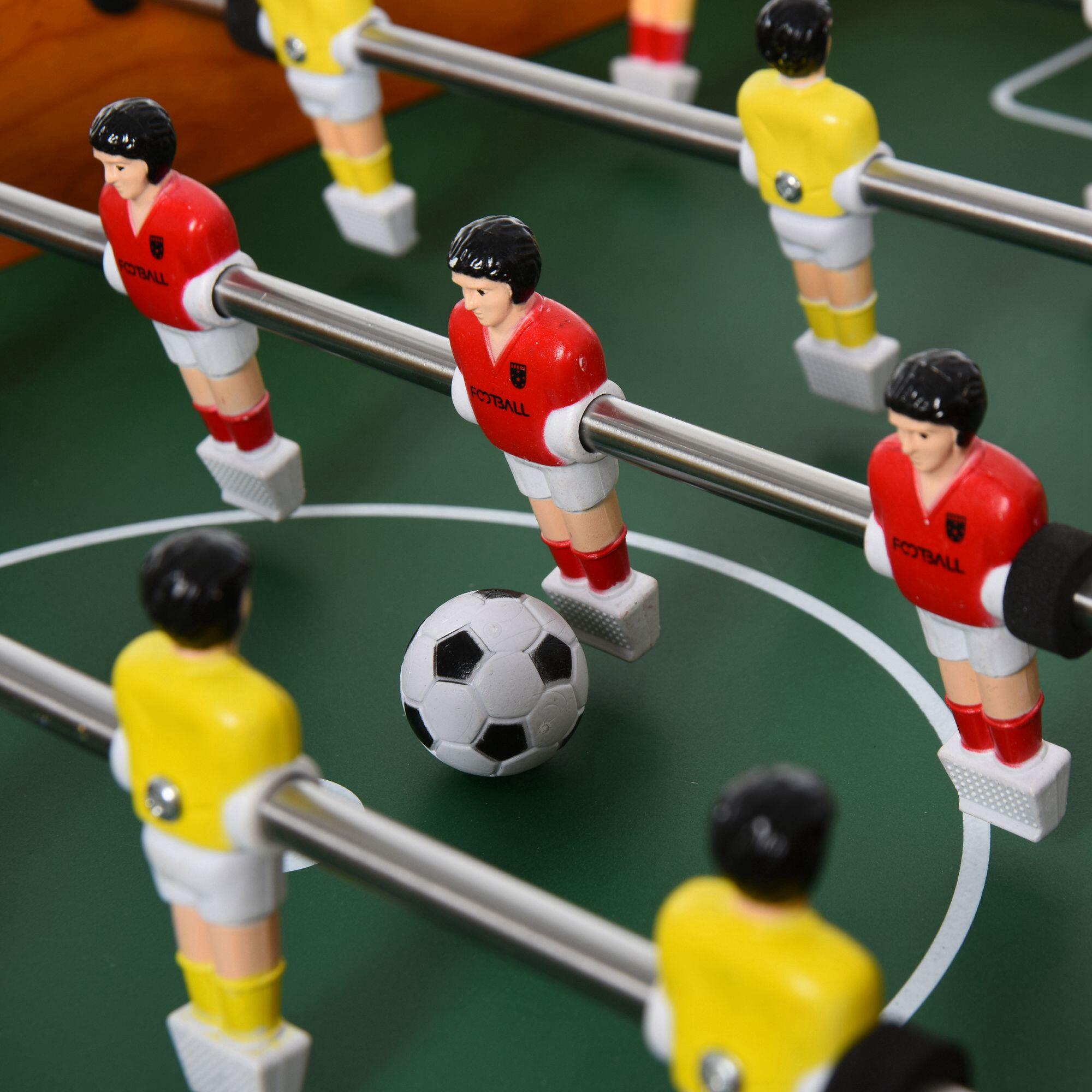 Futbolín Mesa Infantil Madera +3 Años | 18 Jugadores, 2 Pelotas Y Marcadores