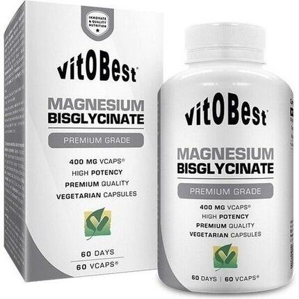 Complemento Minerales Magnesium Bisglycinate 60 Caps - Vitobest