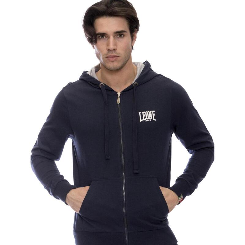 Felpa da uomo con cappuccio e zip Leone 1947 Apparel