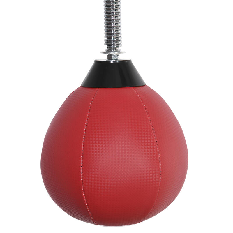 Bola de Velocidade de Boxe 79x72x20 cm Preto e Vermelho HOMCOM