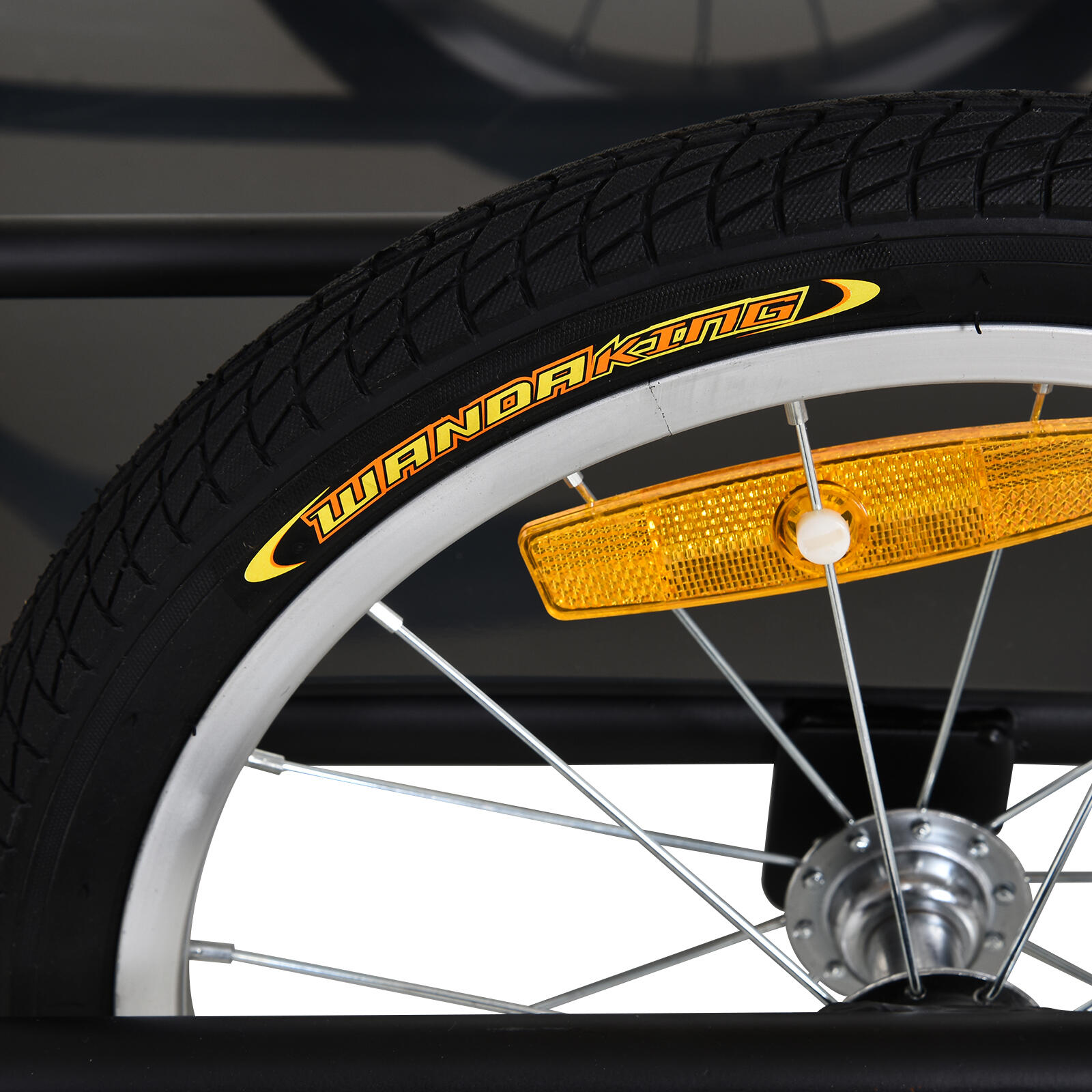 Remolques para Bicicletas HOMCOM 139x71.5x49 cm negro 6/9