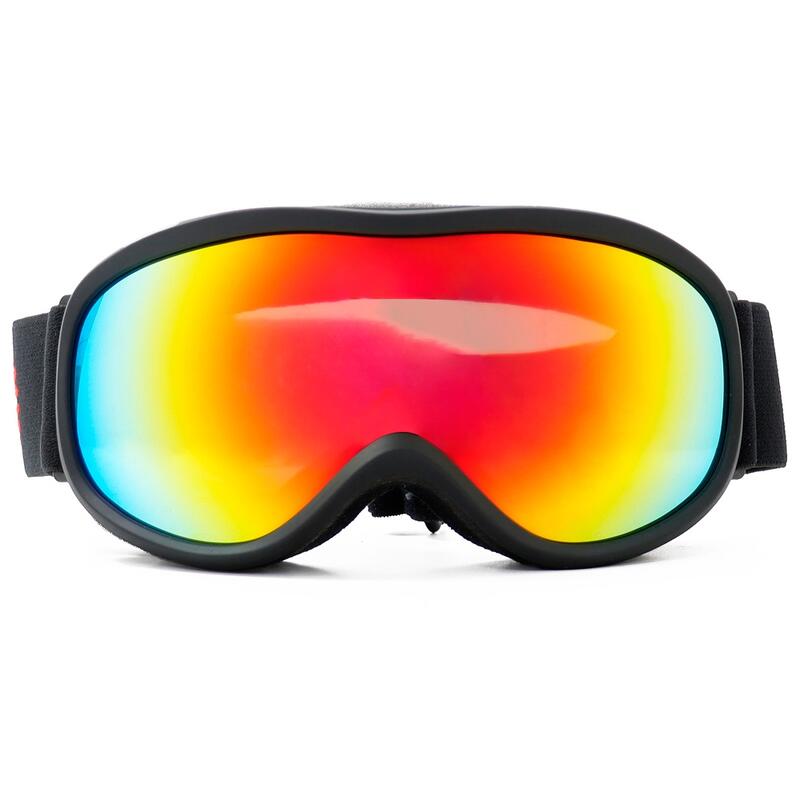 Gafas de esquí y snowboard para niños Lentes de doble capa Antiniebla  Protección UV Gafas de nieve Negro Rojo NikouMX Deportes