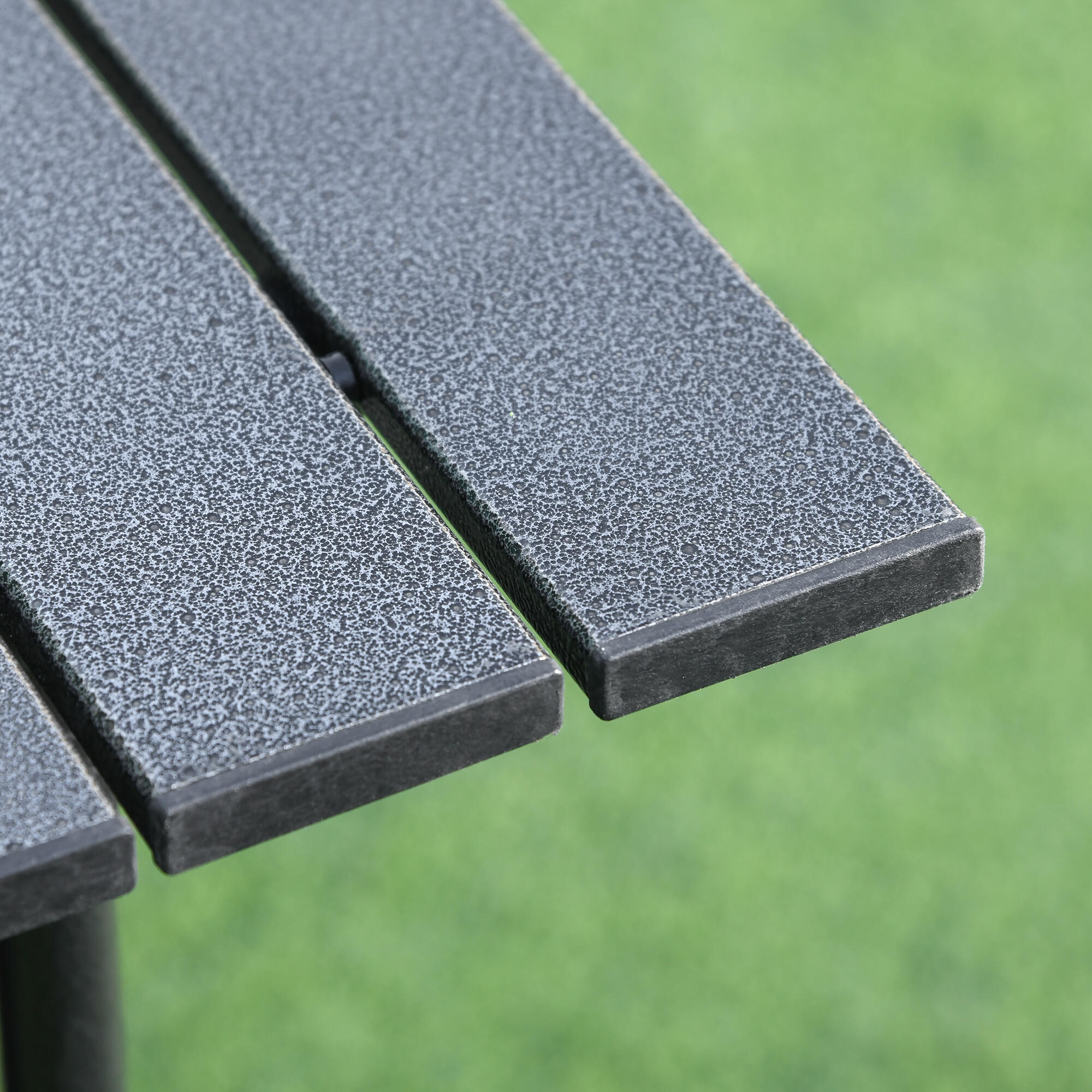 Mesa de Exterior 70x70x69 cm Preto Outsunny 6/7