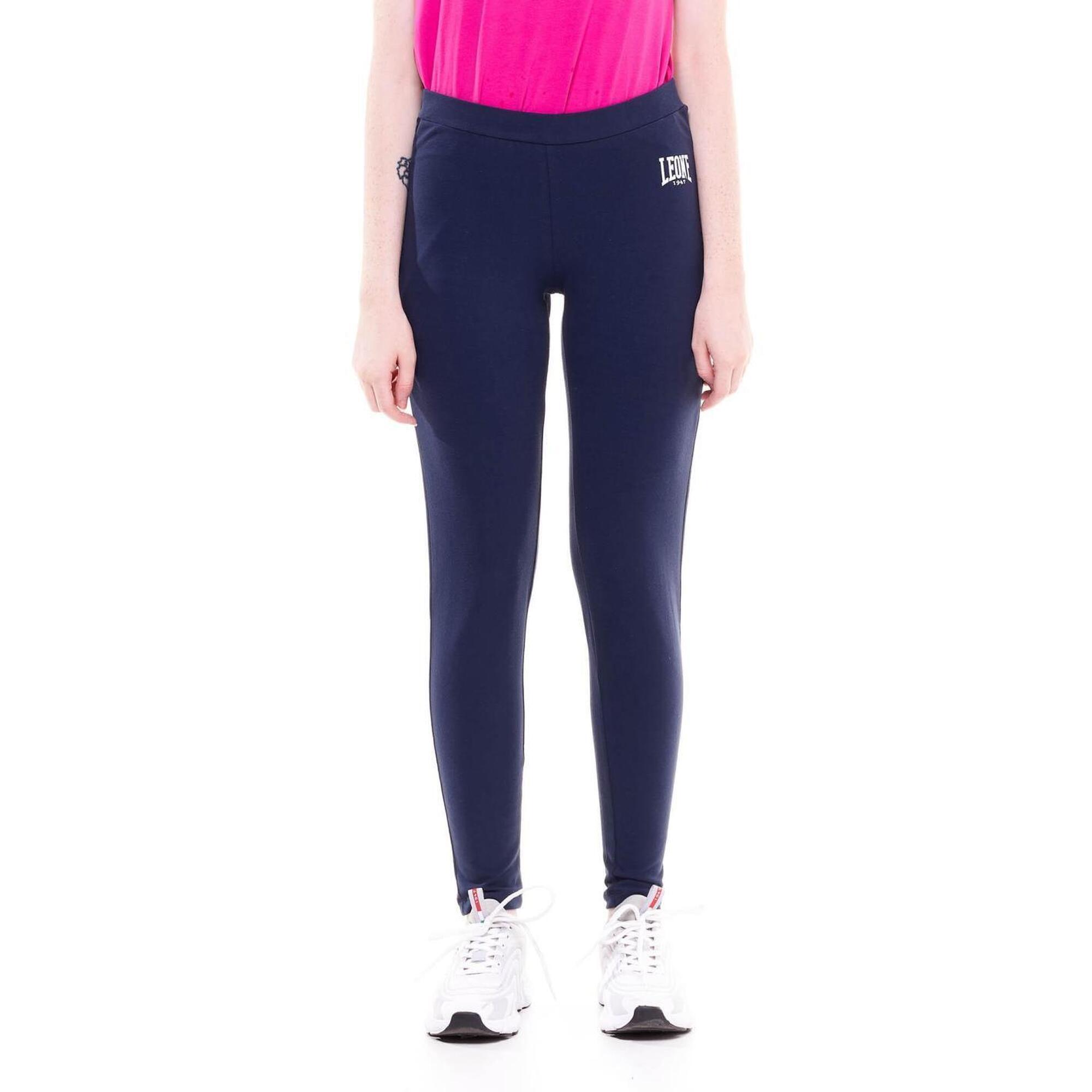 Legginsy damskie basic z małym logo