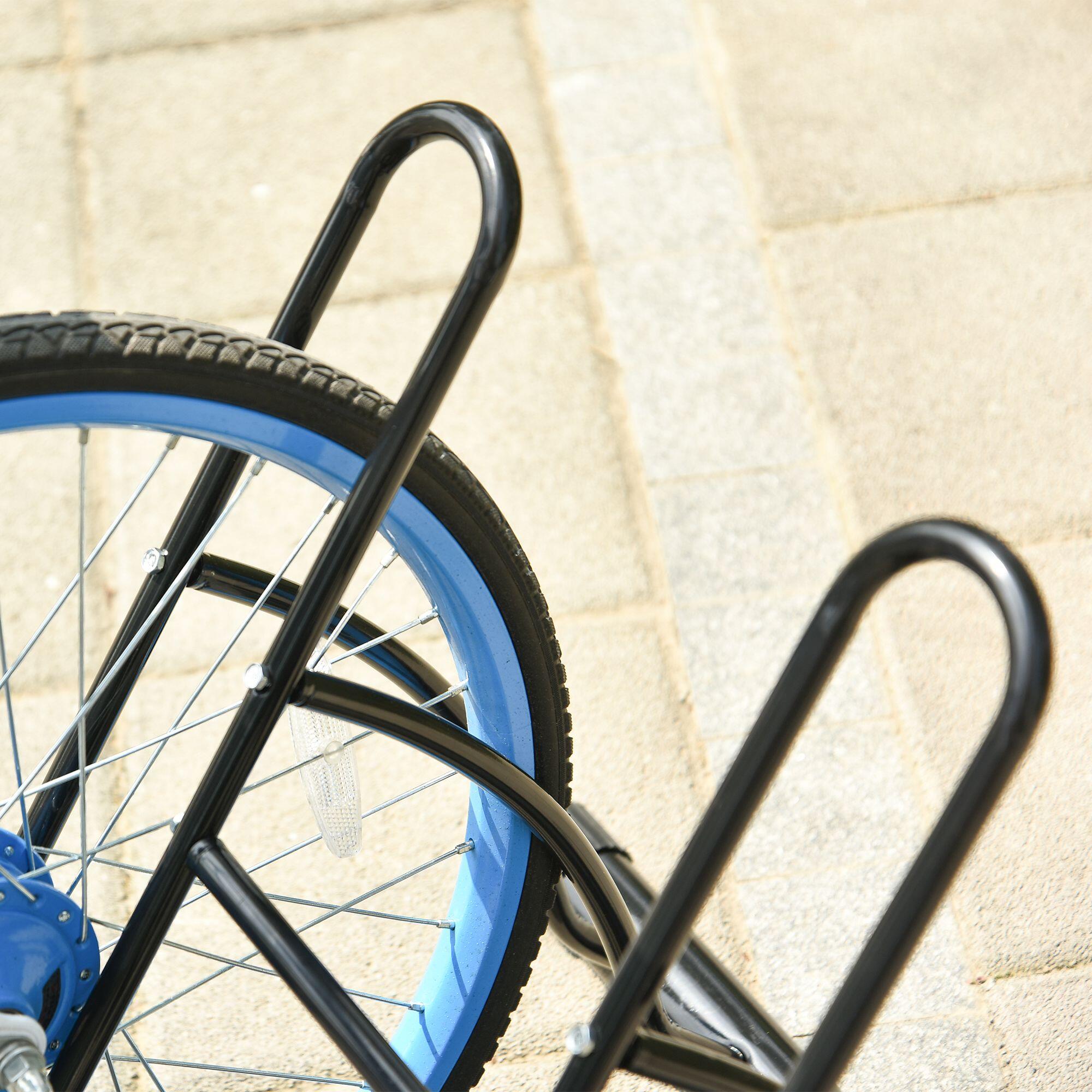 Soporte para Bicicletas HOMCOM 60x54x57 cm Negro 5/8