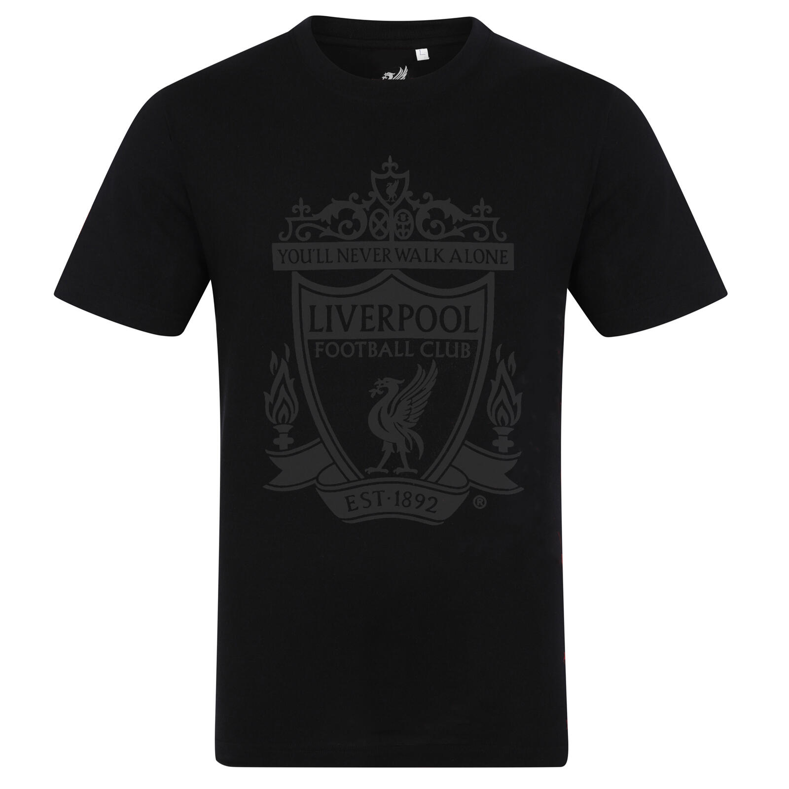 LIVERPOOL FC Liverpool FC Mens T-Shirt YNWA Crest Graphic OFFICIAL Football Gift