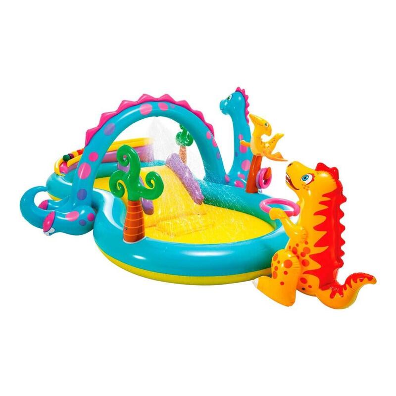 Centro juegos hinchable INTEX dinosaurio 302x229x112 cm - 280 l