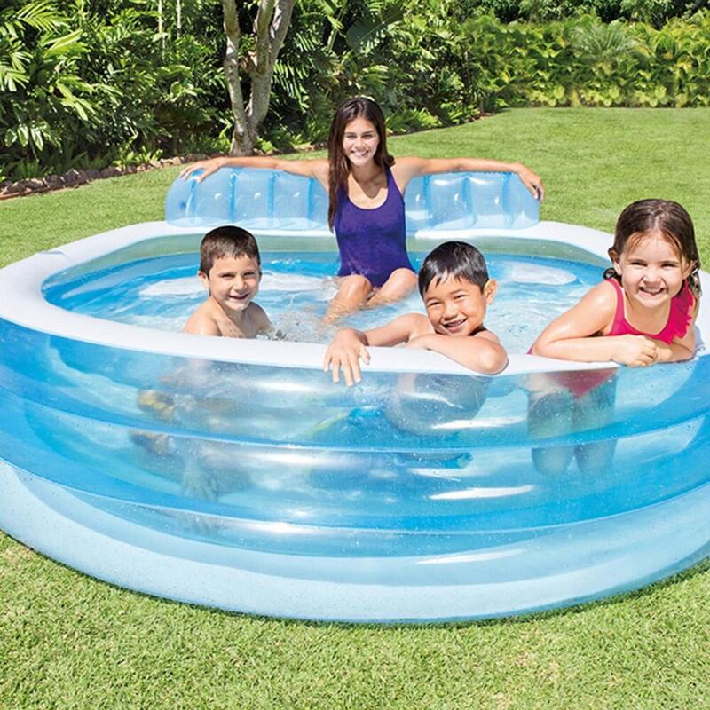 Piscina insuflável Intex com poltrona 229x218x79 cm - 640 l