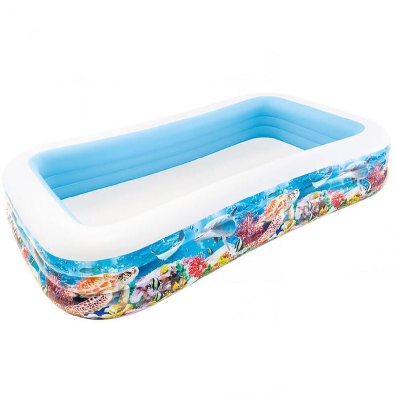 Outsunny - Piscina hinchable rectangular 1.000 l, Todo lo que quieres para  jugar en la calle