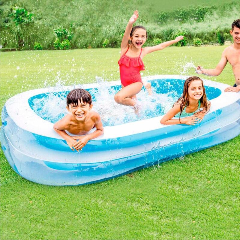 Opblaasbaar zwembad 'Family Pool blauw'
