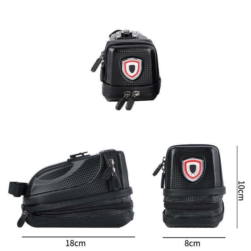 Borseta bicicleta montare sub sa, stop LED, incarcare USB, impermeabil, 2L,negru